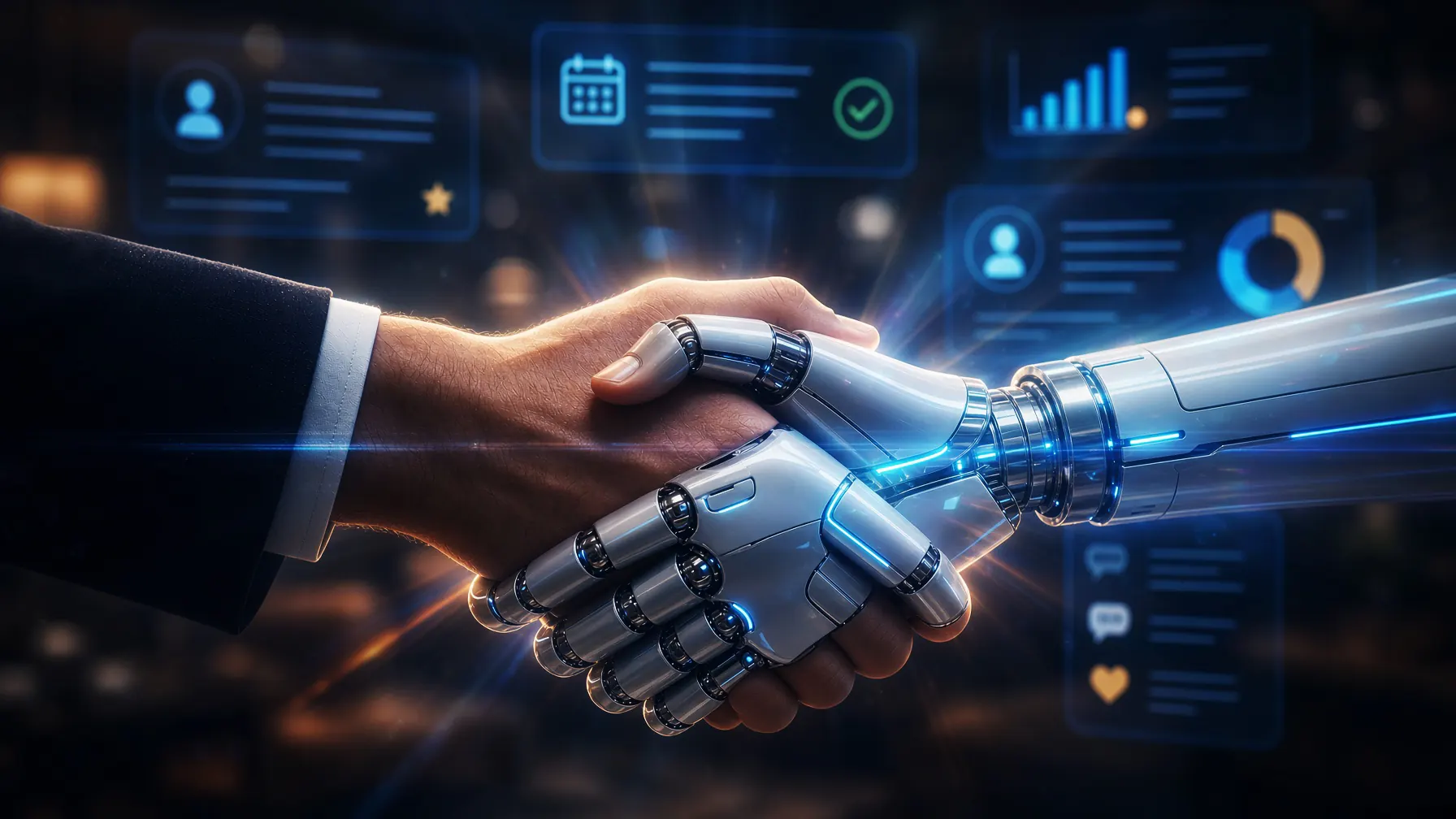 Human and AI collaboration supporting personalized customer service