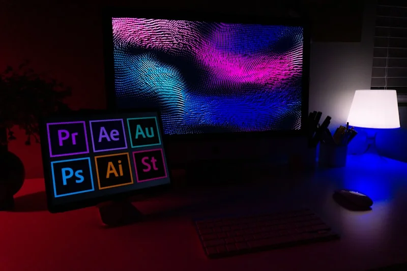 Brand strategy workspace with visual identity and messaging elements